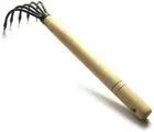 Garden Claw Hand Rake Cultivator Gardening Tool Instrument Handheld Wooden 15"