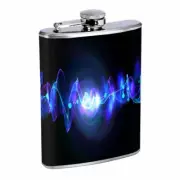 Electric Vibe Em1 Flask 8oz Stainless Steel Hip Drinking Whiskey