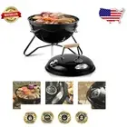 14.5'' Outdoor Mini Charcoal Grill - Integrated Thermometer for Perfect Grilling