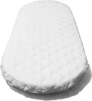 SUZY Microfibre Hypoallergenic Moses Basket Mattress 66x28 x 4cm Thick OVAL SHAPED Will Fit Mothercare Moses Baskets