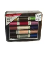 SINGER FUSION THREAD GIFT TIN - 15 Spools - New