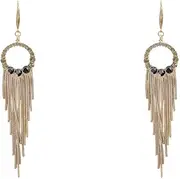 MAYJAI S925 silver needle sapphire tassel earrings temperament retro earrings long earrings