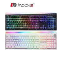 在飛比找PChome24h購物優惠-irocks 艾芮克 K71R RGB 無線 機械式鍵盤 中