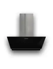 [Kleenmaid] Vertical Black Glass Wall mounted 90cm Rangehood RHGV90
