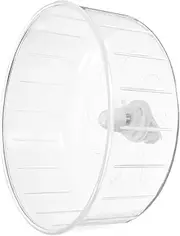 Abaodam Transparent Chinchilla Wheel Silent Exercising Rat Wheel for Hamsters Hedgehogs Squirrels Play for Pets Fun and Engaging