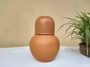 1Pcs Earthen Clay Handmade Water Pitcher for Drinking Water 1.4ml Water Jug