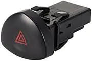 Pexorin Car Warning Switch, for Clio MK II 01‑06 Types Hazard Warning Lamp Switches Relays Switches Toggle Switch Button.-for Bouton Warning, for Clio 2 Phase 2 interruptor luz Warning herth+buss