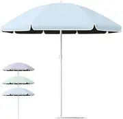 THBSHZMZR 6FT Outdoor Table Market Umbrella, Patio Umbrella Portable Picnic Parasol, Height Adjustable, UPF50+, Easy Open/Close