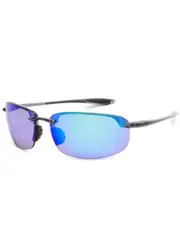 Maui Jim Ho'okipa Rimless Wrap-around Sunglasses - Blue ONE SIZE