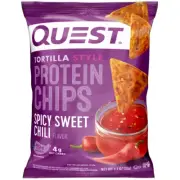 Quest Tortilla Style Protein Chips, 19g Protein, Spicy Sweet Chili Flavor 1.1 oz