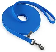Wolfone 3m Blue Long Lead Waterproof Training Dog Lead， Durable Easy Care Lead Fit for Recall， Swimming， Camping， Beach， Hunting， Walking