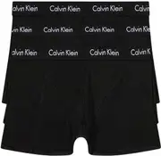 Calvin Klein Men's Cotton Stretch Trunks 3-Pack - Black/Black/Black