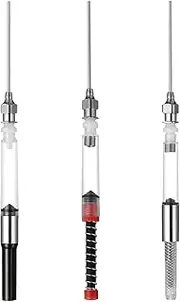 Tofficu 3.4/2.6mm Fountain Pen Ink Filler, Stainless Steel Pen Refills Auxiliary Absorber, Ink Spring Converter Accessories for Euro Standard Cross
