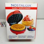 Mini Waffle Maker Compact By Nostalgia (New Sealed)