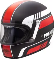 Premier Trophy BL 92 BM Helmet, black-white-red, Size L for Men Black White Red