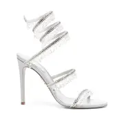 [Caovilla] Caovilla 105mm Chandelier Sandals 37 IT GREY
