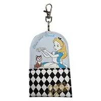 在飛比找樂天市場購物網優惠-愛麗絲 伸縮 鑰匙包 收納包 掛飾 迪士尼 公主 夢遊仙境 