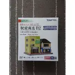 TOMYTEC 建物收藏 107-2【A】站前商店 B2 銀行ATM．不動產屋 256243 N規鐵道模型 建築場景情景