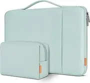 [DOMISO] 15.6 inch Laptop Sleeve Case Water Resistant Shockproof Protective Computer Bag for 15.6" Notebook/Lenovo IdeaPad ThinkPad/HP Pavilion Envy 15/Dell XPS 15/Asus, Mint Green