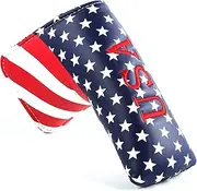 Golf Blade Putter Cover USA Stars Stripes Golf Putter Headcover for Taylormade Ping Blade