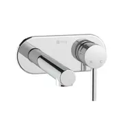 Lucia Wall Basin/Bath Set Chrome