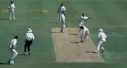 Mark Waugh of Australia who was a runner for the injured Crai- Cricket Photo 1