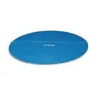 Intex 12 Ft Round Easy Set and Metal Frame Swimming Pool Solar Tarp