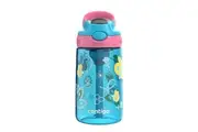 Contigo Kids Autospout 414ml Water Bottle w Straw Drink Container Butterflies