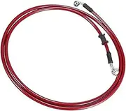180cm 70.87#34; Motorcycle Brake Clutch Oil Hose Line Pipe Red Long-Lasting Car Brake Hoses ﻿
