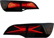 Car LED Taillight Tail Light LED Rear Fog Lamp + Brake + Reverse + Dynamic Turn Signal，Compatible For Tesla Model 3 Model Y 2016-2022