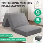 Foldable Memory Foam Mattress Portable Camping Sofa Bed Mat Floor Cushion Queen