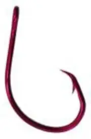 Eagle Claw L8197F #3/0 40CT Red Circle Bait Hooks Forged Offset Ringed Eye