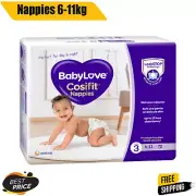 BabyLove Cosifit Nappies 216 Piece (3 Pack x 72) Premium Size 3 Crawler 6-11kg