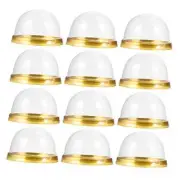 Gift Containers Pie Container Cupcake Boxes 50pcs Clear Mini Cake Golden 50pcs