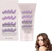 Strong Hold Flaxseed Gel, Curl Scrunch Gel Extra Hold, Extra Strong Scrunch Gels for Defined Curls, Long-lasting Hold & Natural Shine (1pcs)