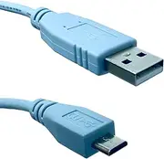 Cisco Console Cable | USB Type A to USB Micro-B 6 ft (1.8 Meters) | CAB-USB-UB= | USB 2.0