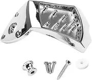 Kisangel 1 Set String Mandolin Tailpiece Metal Upgrade Part for Improved Tone and Durability Stable Design Reduces Buzzing and Rattling Compatible with Various Mandolin Models