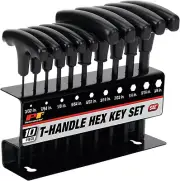 10-Piece SAE T-Handle Allen Wrench Set, Long Arm Hex Key Wrench Set