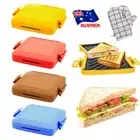 Microwave Sandwich Maker Panini Press Toastie Maker 2-Slice Toasted Waffle NEW