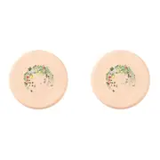 2x Gummi The Commons Dog Toy Flying Disc Outdoor Training Fetch Toy Peach