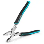DURATECH 9.5inch High Leverage Lineman Plier Heavy Duty Side Cutter for Crimping