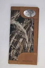 ZEP-PRO South Carolina Palmetto Tree REALTREE MAX-5 Camo WALLET ONLY NO BOX