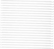 PLAFOPE 20pcs Iron Hanging File Folder File Holder White Portable Receipt Bar Hanging File Organizer