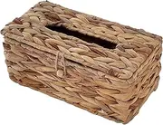 Tissue Box Cover, Rectangle Rattan Wicker Tissue Box Holder with Flip-Open Top, Decorative Facial Holder for Bathroom, Kitchen, Office, Table, Desk, Cover