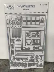 LDRS Creative Boutique Storefront 3D Die Kit with QR Code 39 Dies
