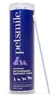 Petsmile Professional Pet Toothpaste Applicator Swabs - Cat & Dog Toothbrush ...