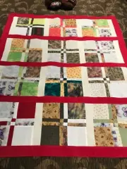 NEW - Quilt TOP Unfinished cotton fabric, patchwork Craft Sewing NEW Fabric
