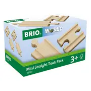 4pc Brio Mini Straight Track Pack Kids/Childrens Interactive Play Toy 3y+