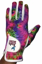 Birdie Babe Hippie Hooker Ladies Pink Tie Dye Golf Glove for Women