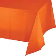 Sunkissed Orange Plastic Tablecover